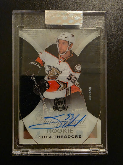 2023-24 Upper Deck Clear Cut - 2020-21 Update Rookie Tribute Autos - 2015-16 The Cup Rookies - Shea Theodore #RT-ST