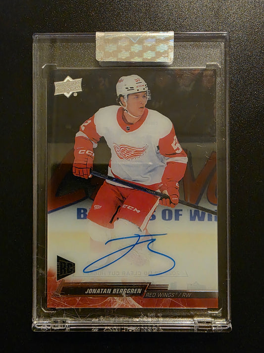 2023-24 Upper Deck Clear Cut - 2022-23 Base Update - Rookies - Jonatan Berggren #CC-JB