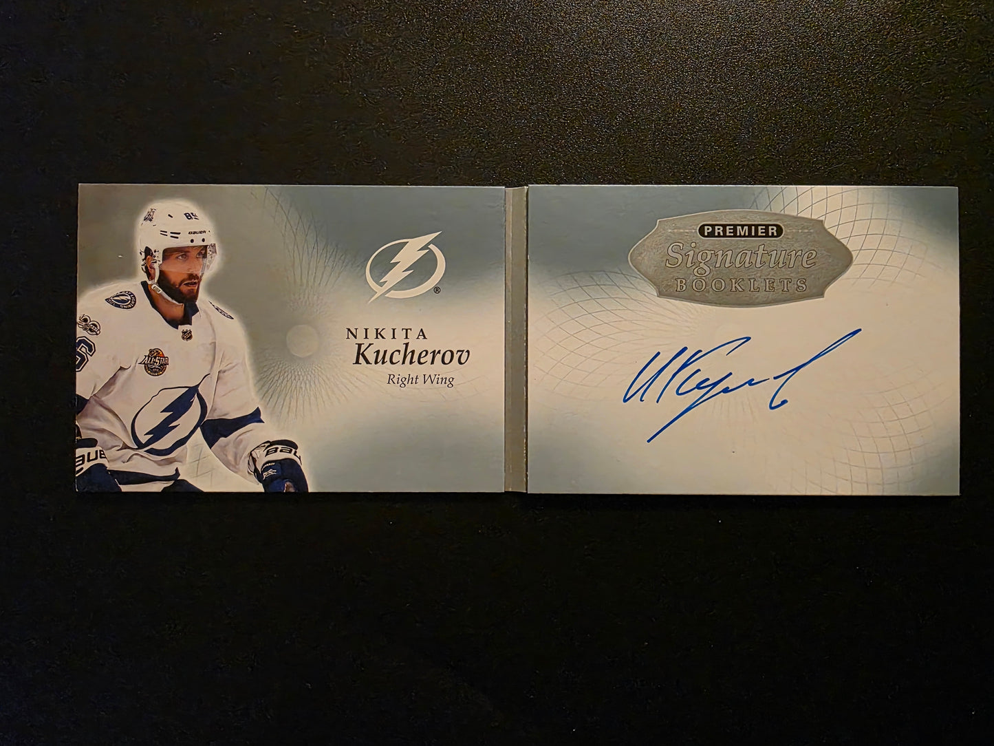 2017-18 Upper Deck Premier - Premier Signature Booklets - Nikita Kucherov #PSB-NK