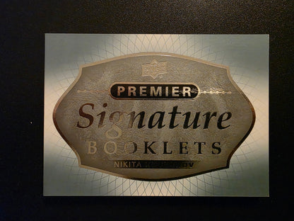 2017-18 Upper Deck Premier - Premier Signature Booklets - Nikita Kucherov #PSB-NK