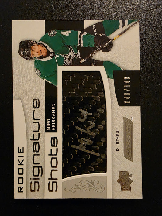 2018-19 Upper Deck Engrained - Rookie Signature Shots - Miro Heiskanen #RSS-MH /149 RY