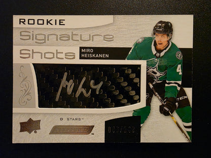 2018-19 Upper Deck Engrained - Rookie Signature Shots - Miro Heiskanen #RSS-MH /149 RY
