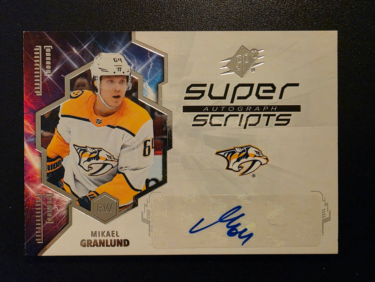 2019-20 Upper Deck SPx - Superscripts - Mikael Granlund #SS-MG