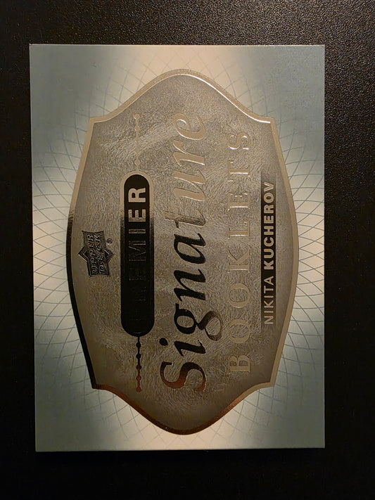 2017-18 Upper Deck Premier - Premier Signature Booklets - Nikita Kucherov #PSB-NK