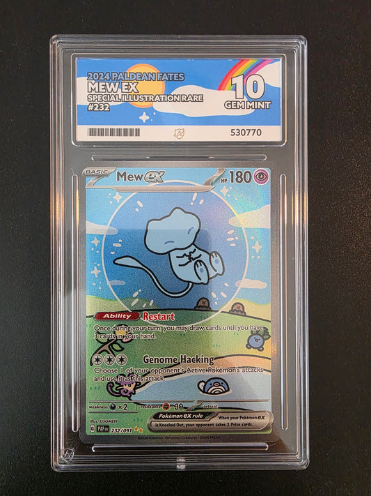 2023 Pokemon - Scarlet & Violet - Paldean Fates - Special Illustration Rare - Mew ex #232 ACE10