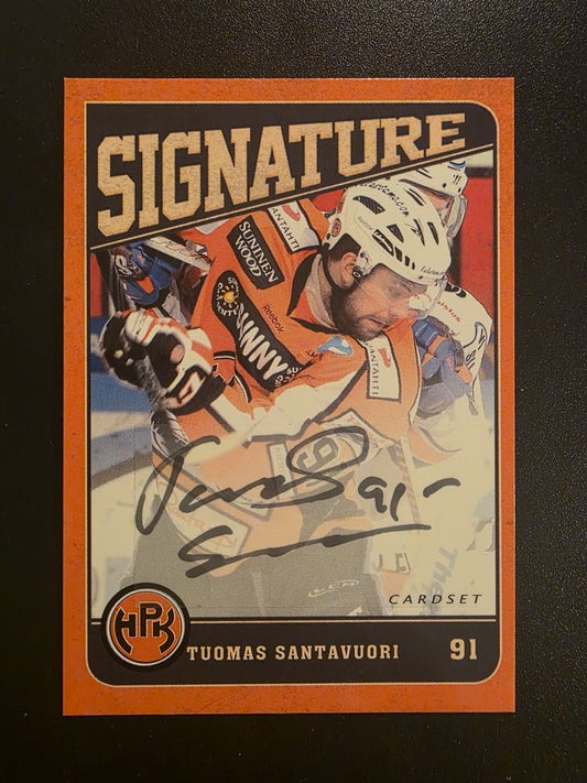 2013-14 Cardset Signature - Tuomas Santavuori /128