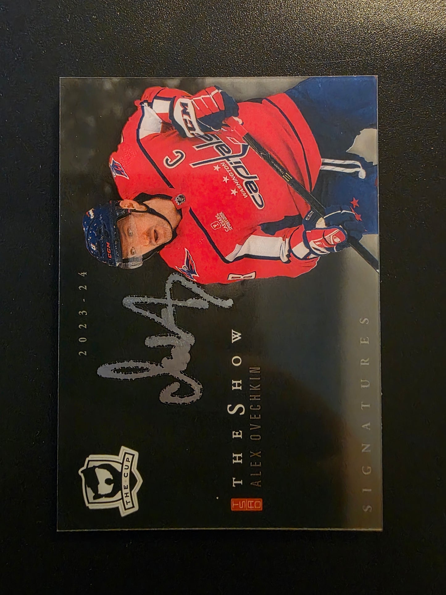 2023-24 Upper Deck The Cup - The Show Black Autograph - Alex Ovechkin #SB-AO