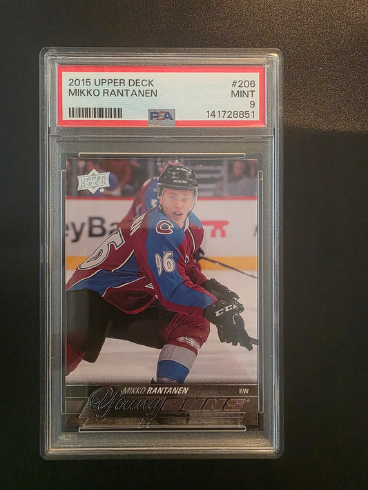 2015-16 Upper Deck Young Guns - Mikko Rantanen #206 PSA9 RC