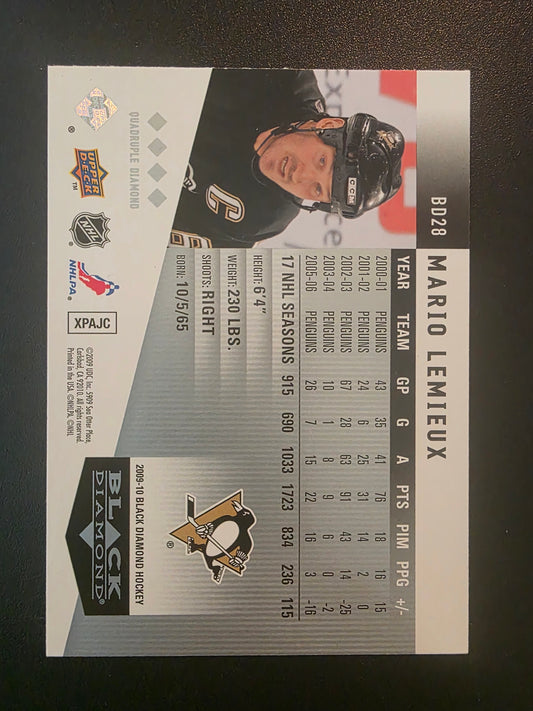 2009-10 Upper Deck Black Diamond - Horizontal Variations - Mario Lemieux #BD28