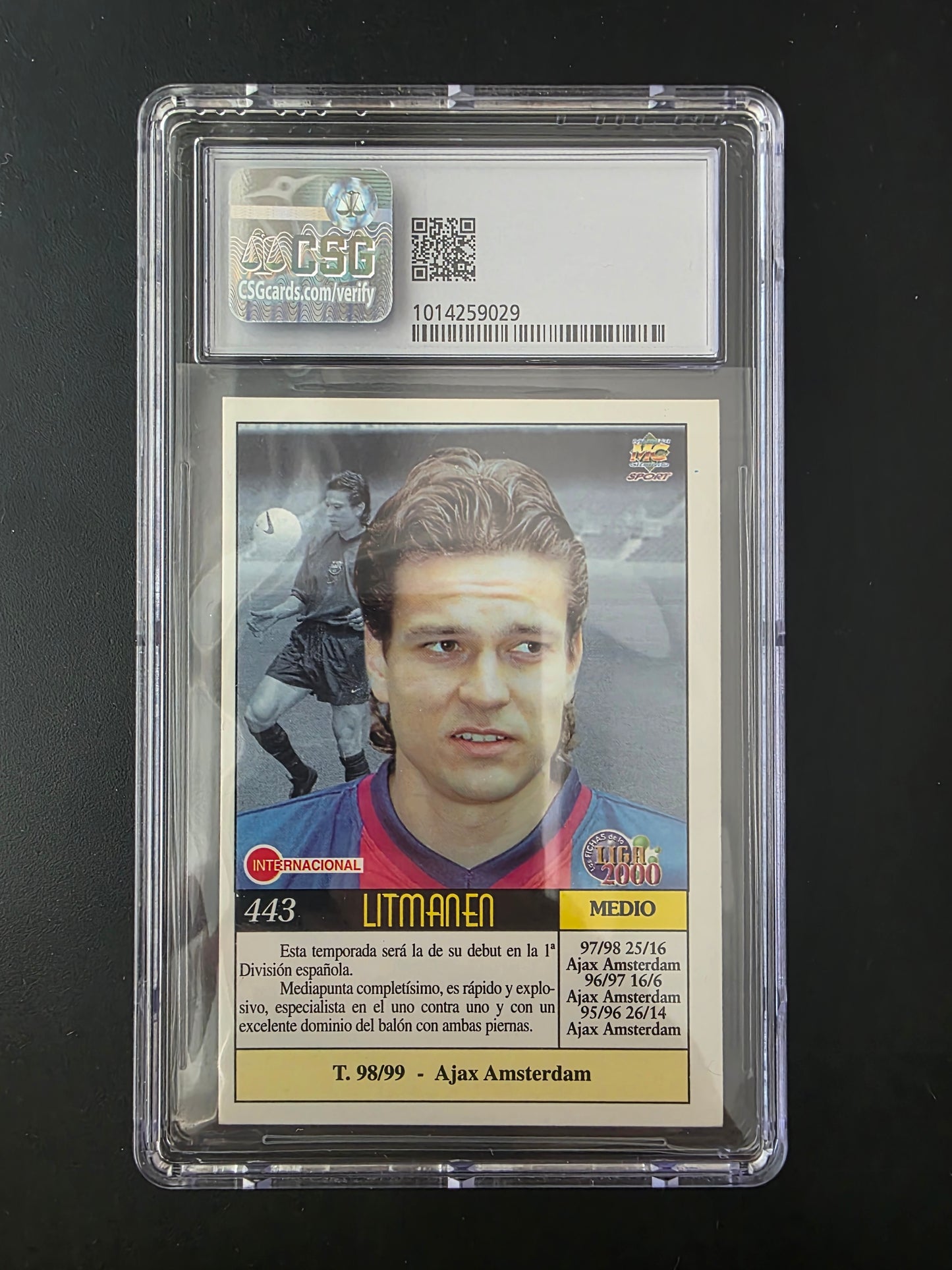 1999-00 Mundicromo Las Fichas de la Liga - Jari Litmanen #443 CSG 7