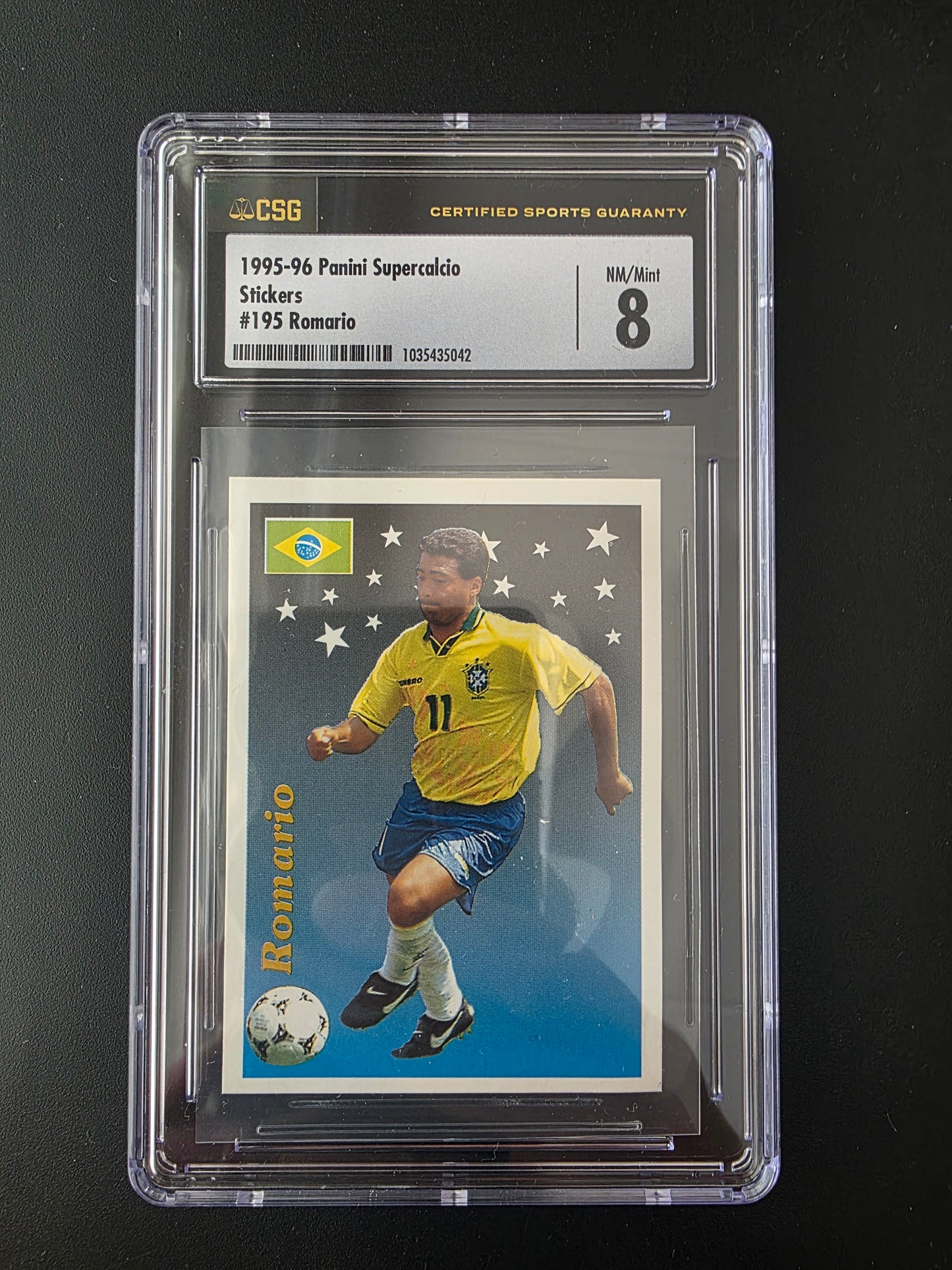 1995-96 Panini SuperCalcio Stickers - Romario #195 CSG 8