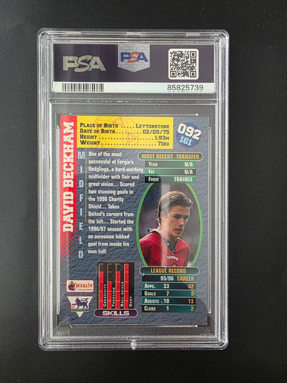 1996 Merlin Premier Gold - David Beckham - 092 RC PSA 5