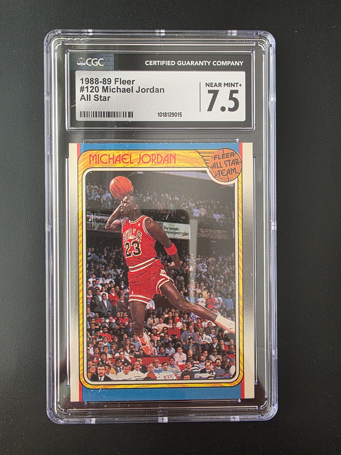 1988-89 Fleer - Fleer All Star Team - Michael Jordan #120 CGC 7.5