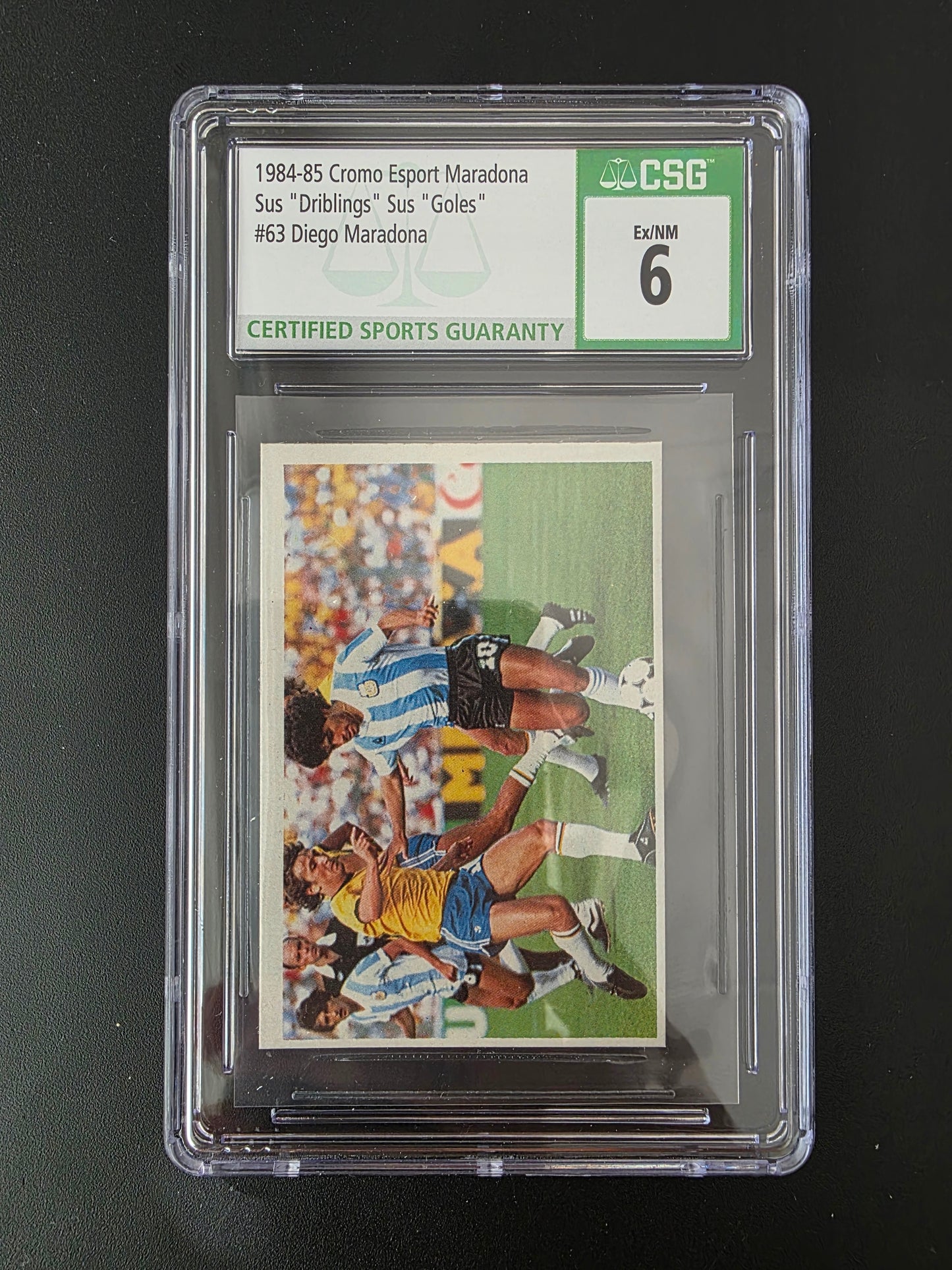 1984-85 Cromo Esport Maradona, Sus "Driblings", Sus "Goles" - Diego Maradona #63 CSG 6