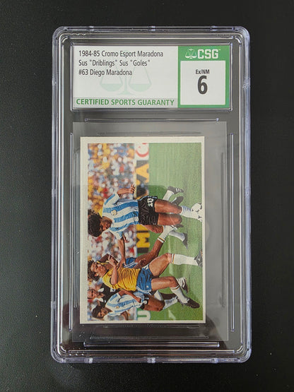 1984-85 Cromo Esport Maradona, Sus "Driblings", Sus "Goles" - Diego Maradona #63 CSG 6