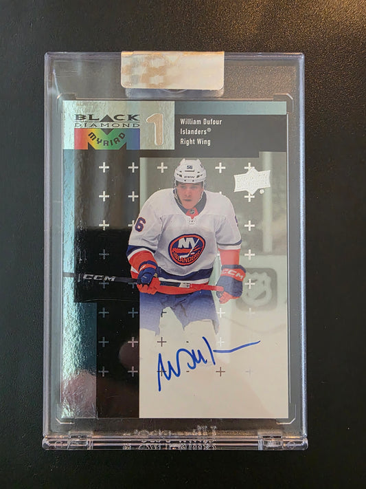 2023-24 Upper Deck Clear Cut - 1998-99 Black Diamond Myriad - Rookies - William Dufour #BDM-WD RY