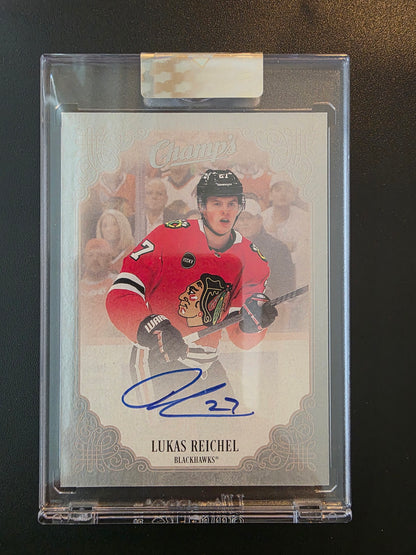 2023-24 Upper Deck Clear Cut - Champs - Lukas Reichel #C-LR