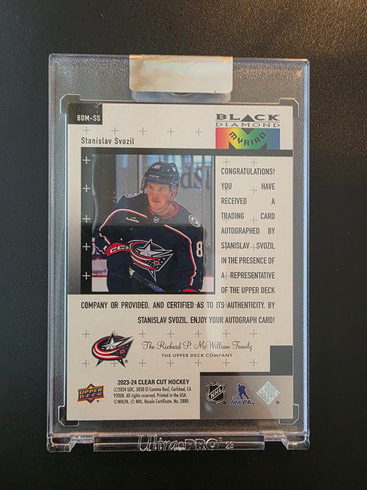 2023-24 Upper Deck Clear Cut - 1998-99 Black Diamond Myriad - Rookies - Stanislav Svozil #BDM-SS RY