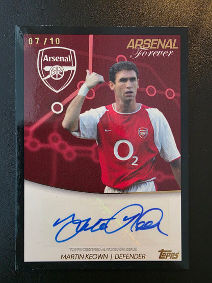 2023-24 Topps Arsenal FC Forever - North London Origin Autograph - Martin Keown #NL-MK /10