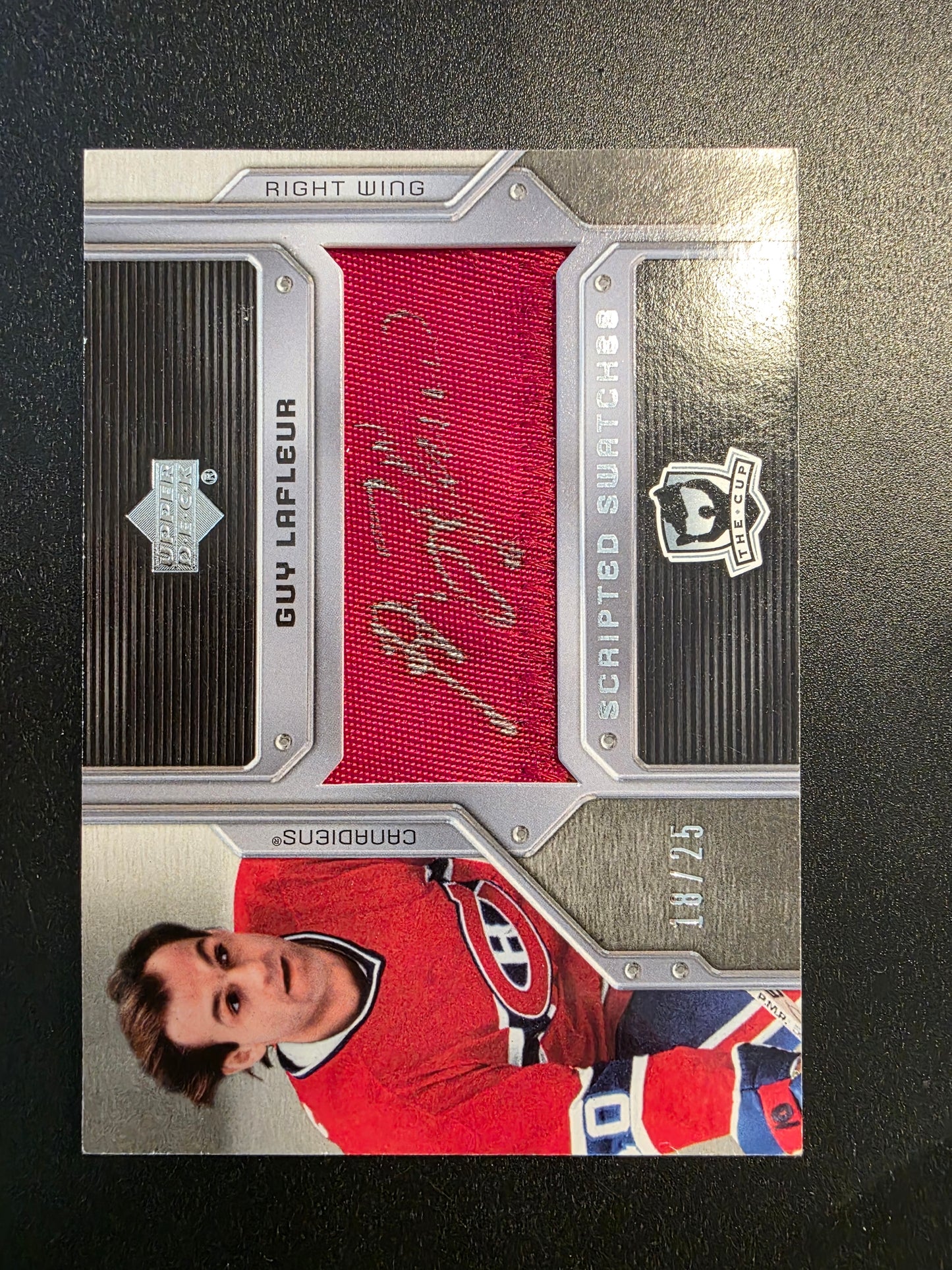 2006-07 Upper Deck The Cup - Scripted Swatches - Guy Lafleur #SS-GL /25