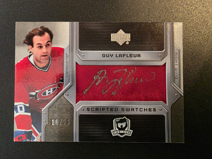 2006-07 Upper Deck The Cup - Scripted Swatches - Guy Lafleur #SS-GL /25