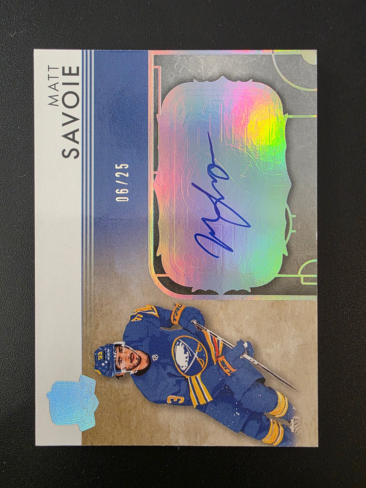 2023-24 Upper Deck The Cup - Rookie Rink Gallery - Autographs - Matt Savoie #RGMS-V1 /25 RY