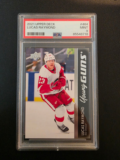 2021-22 Upper Deck - Young Guns - Lucas Raymond #464 PSA 9 RC