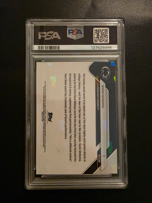 2025-26 Bowman U Now - Gavin McKenna  #1 /14060 PSA 10 PRC