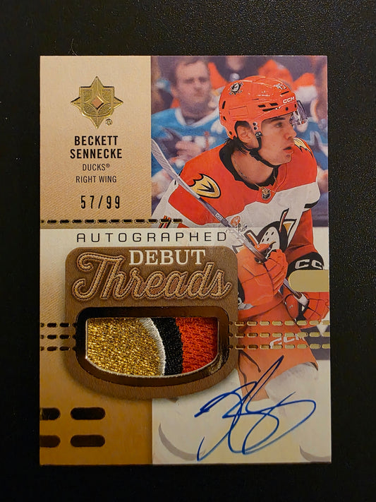 2025-26 Upper Deck Ultimate Collection - Debut Threads - Beckett Sennecke #ADT-BS /99 RC