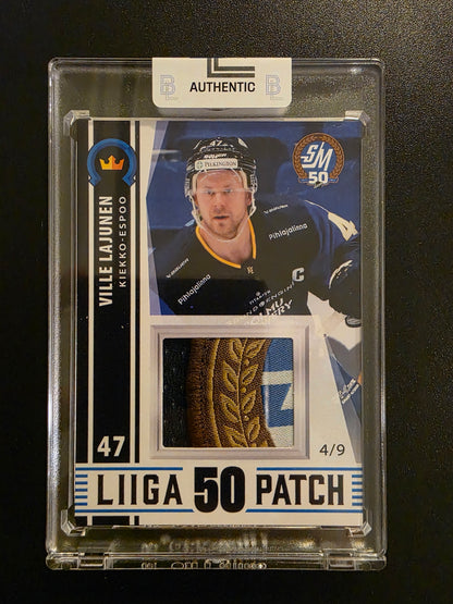 2024-25 Blueline Kiekko-Espoo Team Set Patch - Ville Lajunen #KIEKKO-ESPOO GWP-VL /9