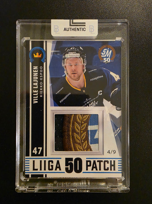 2024-25 Blueline Kiekko-Espoo Team Set Patch - Ville Lajunen #KIEKKO-ESPOO GWP-VL /9