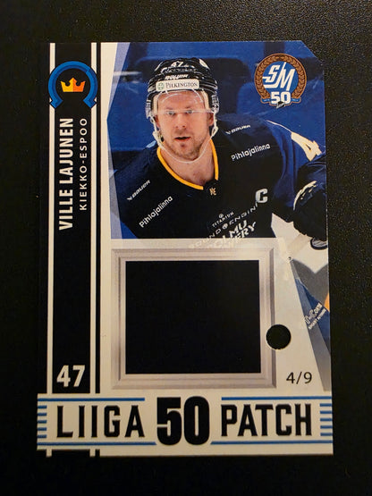 2024-25 Blueline Kiekko-Espoo Team Set Patch - Ville Lajunen #KIEKKO-ESPOO GWP-VL /9