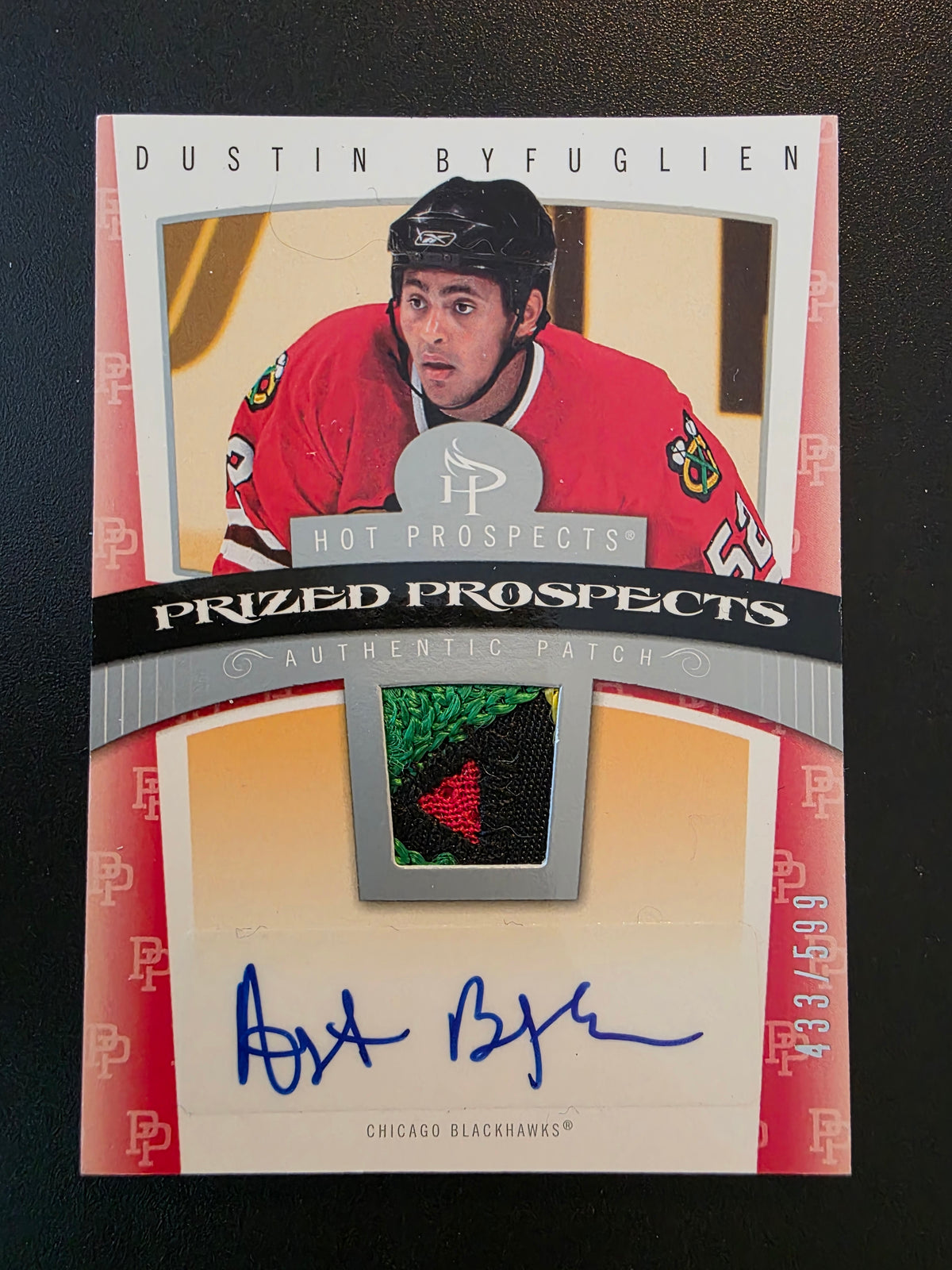 2006-07 Fleer Hot Prospects - Prized Prospects - Dustin Byfuglien #107 /599 RC