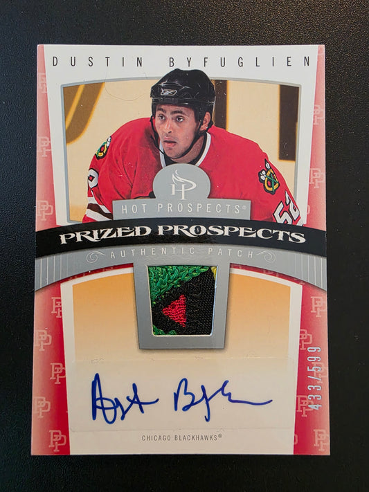 2006-07 Fleer Hot Prospects - Prized Prospects - Dustin Byfuglien #107 /599 RC