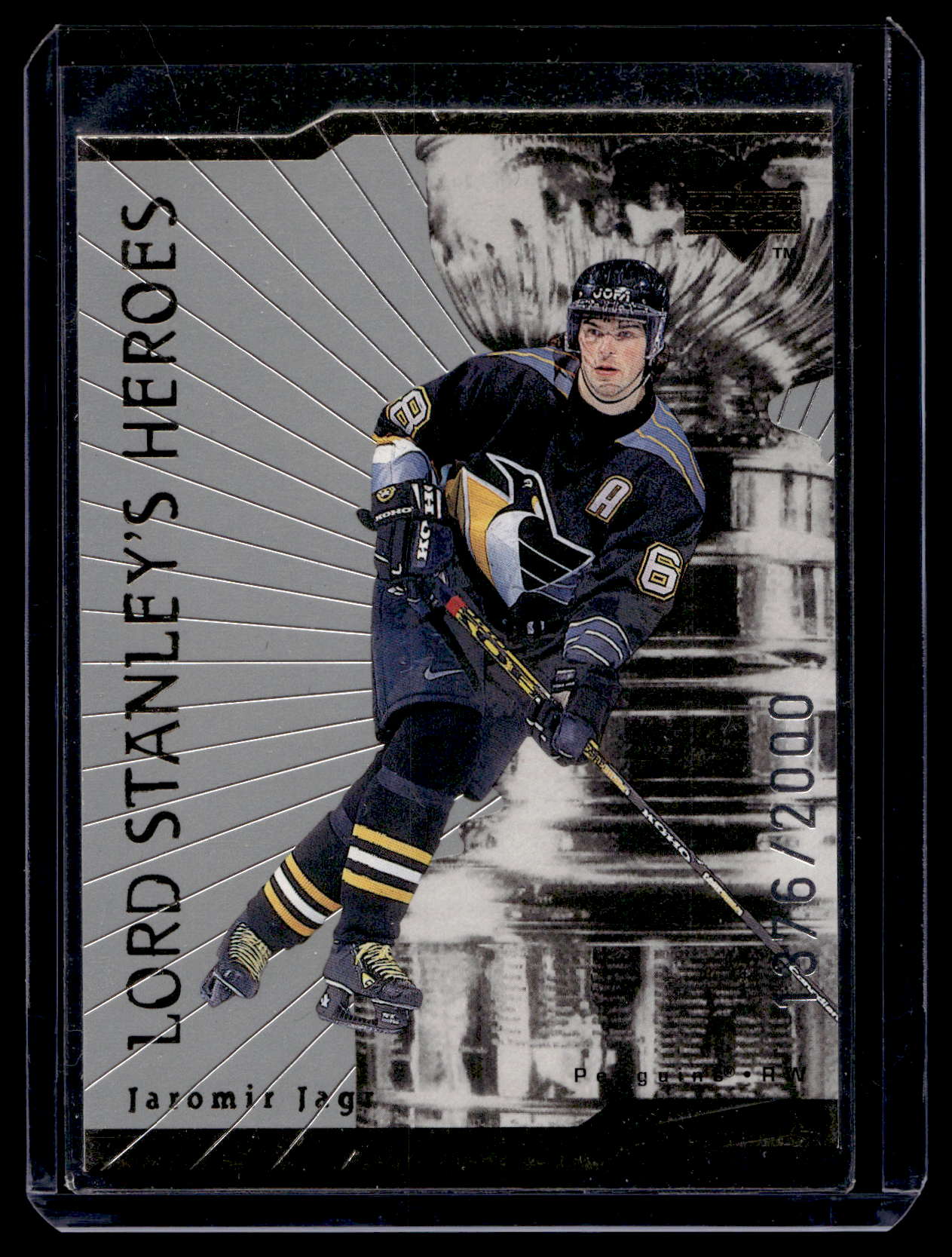 1998-99 Upper Deck - Lord Stanley's Heroes - Die-Cut Quantum - Jaromir Jagr #LS3 /2000