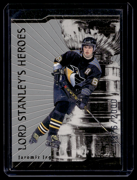 1998-99 Upper Deck - Lord Stanley's Heroes - Die-Cut Quantum - Jaromir Jagr #LS3 /2000