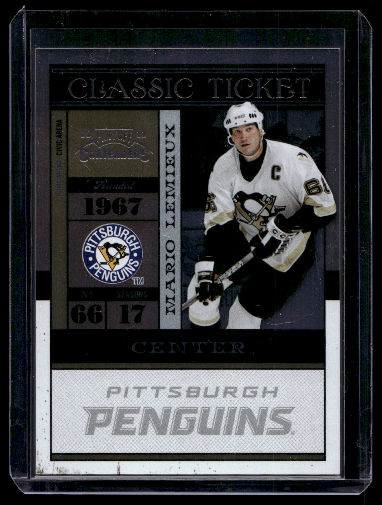 2010-11 Panini Playoff Contenders - Classic Ticket - Mario Lemieux #108
