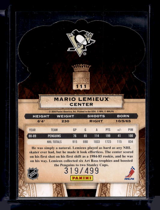 2010-11 Panini Crown Royale - Regents - Mario Lemieux #111 /499