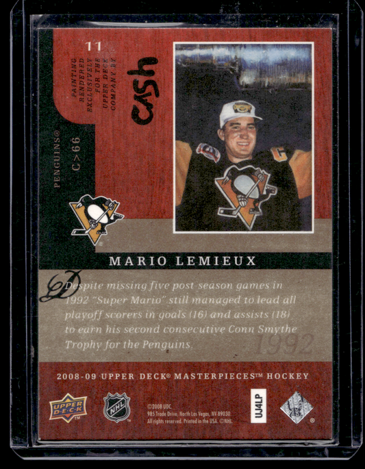 2008-09 Upper Deck Masterpieces - Mario Lemieux #11