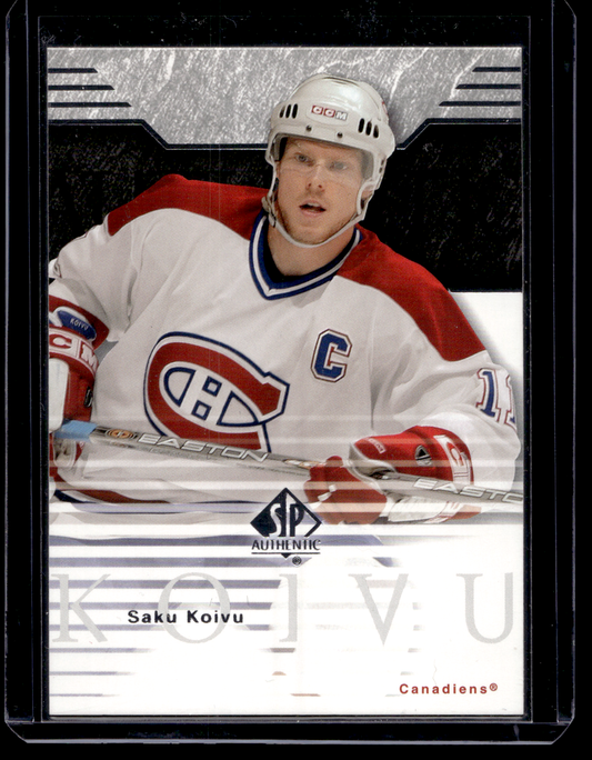 2003-04 Upper Deck SP Authentic - Saku Koivu #48