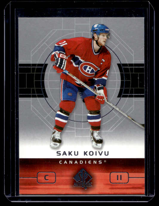 2002-03 Upper Deck SP Authentic - Saku Koivu #48