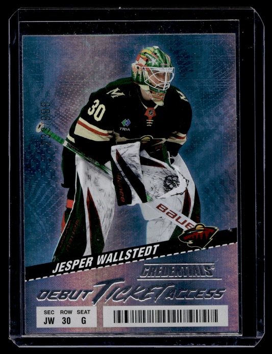 2024-25 Upper Deck Credentials - Debut Ticket Access - Jesper Wallstedt #131 /999 RC