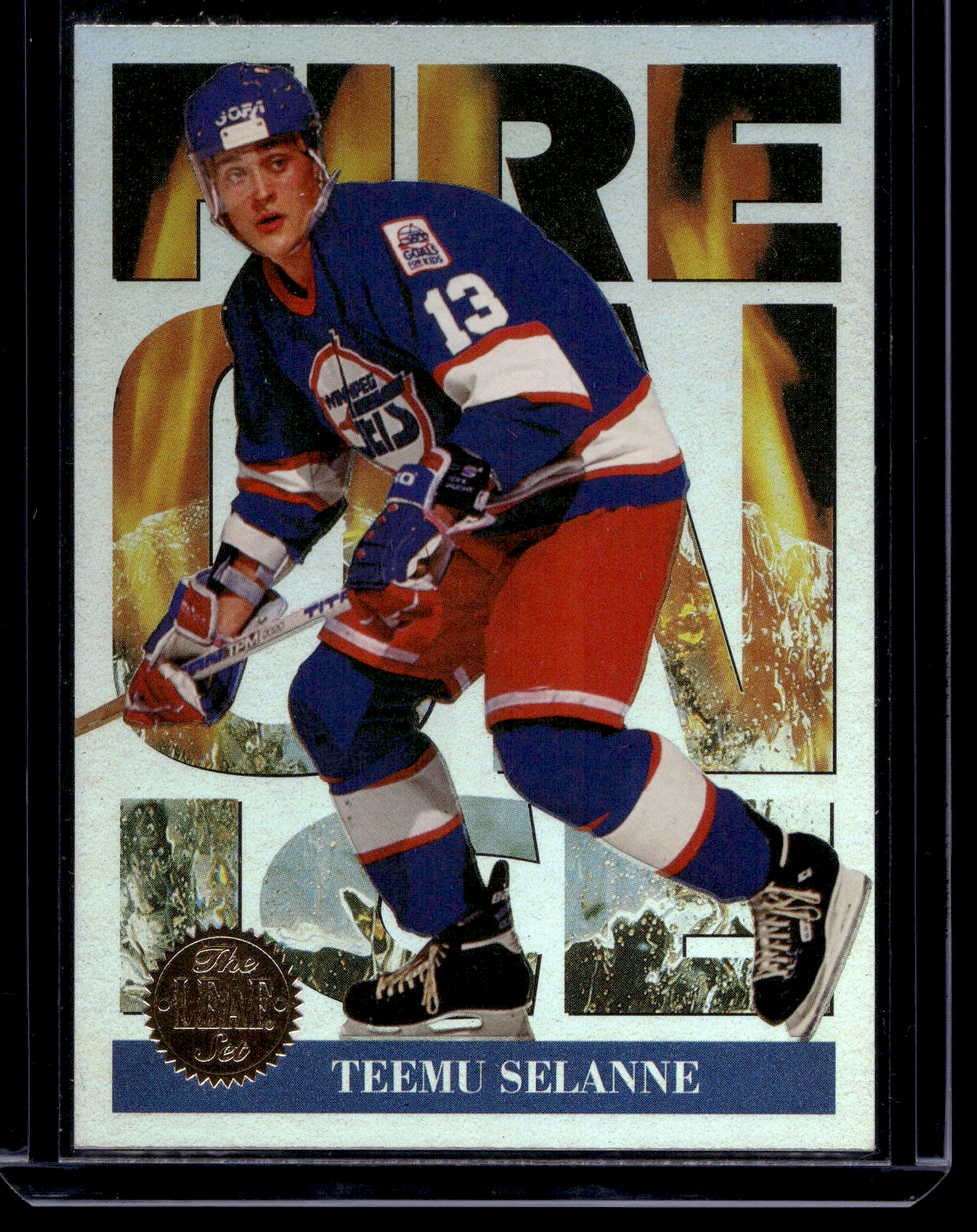 1994-95 Leaf - Fire on Ice - Teemu Selanne #12