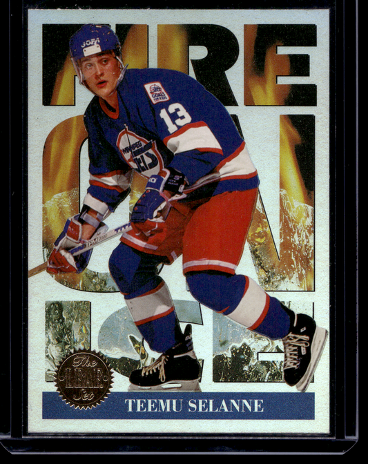 1994-95 Leaf - Fire on Ice - Teemu Selanne #12