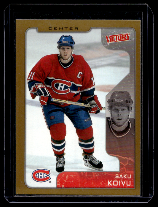 2001-02 Upper Deck Victory - Gold - Saku Koivu #185