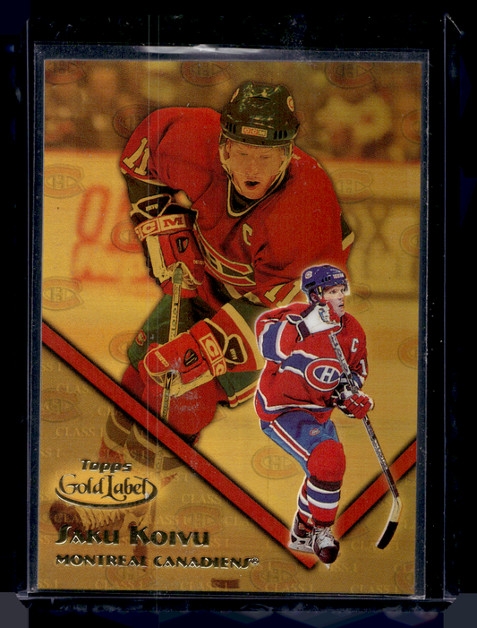 2000-01 Topps Gold Label - Class 1 Gold - Saku Koivu #48 /399