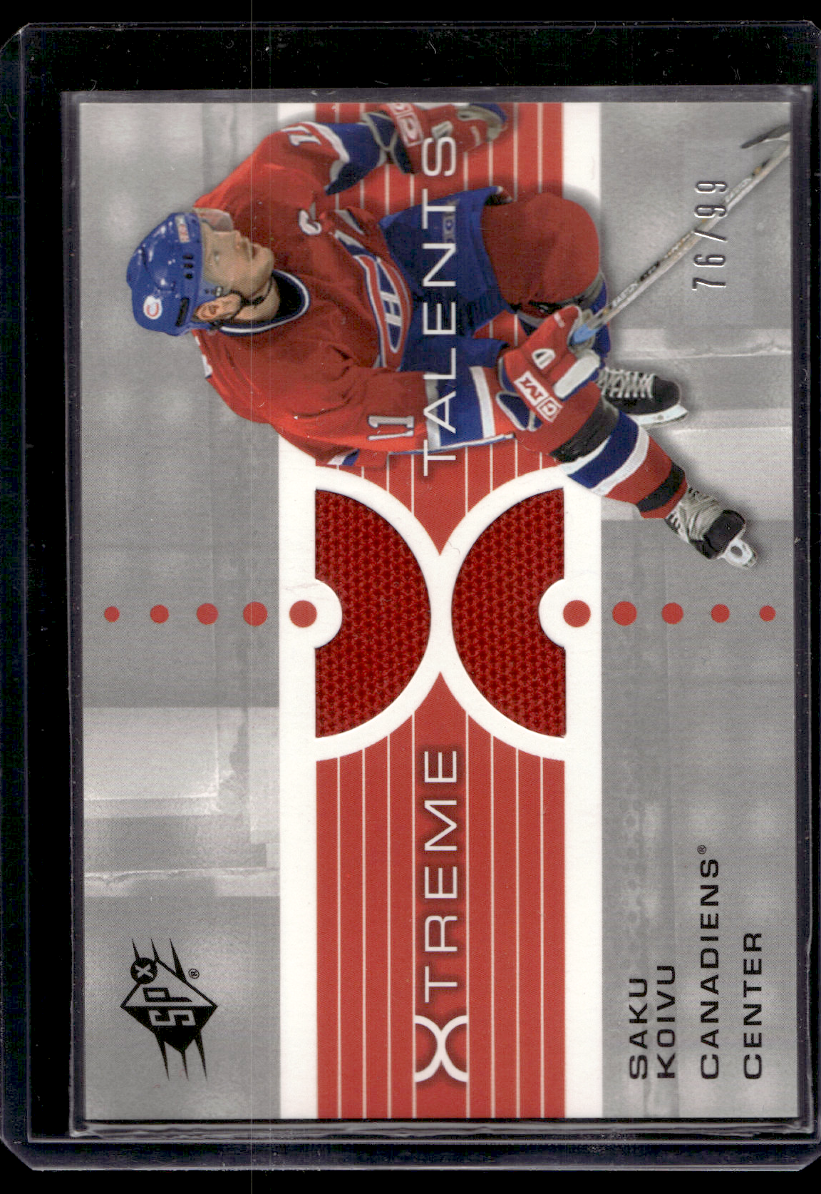2002-03 Upper Deck SPx - Xtreme Talents - Saku Koivu #X-SK /99
