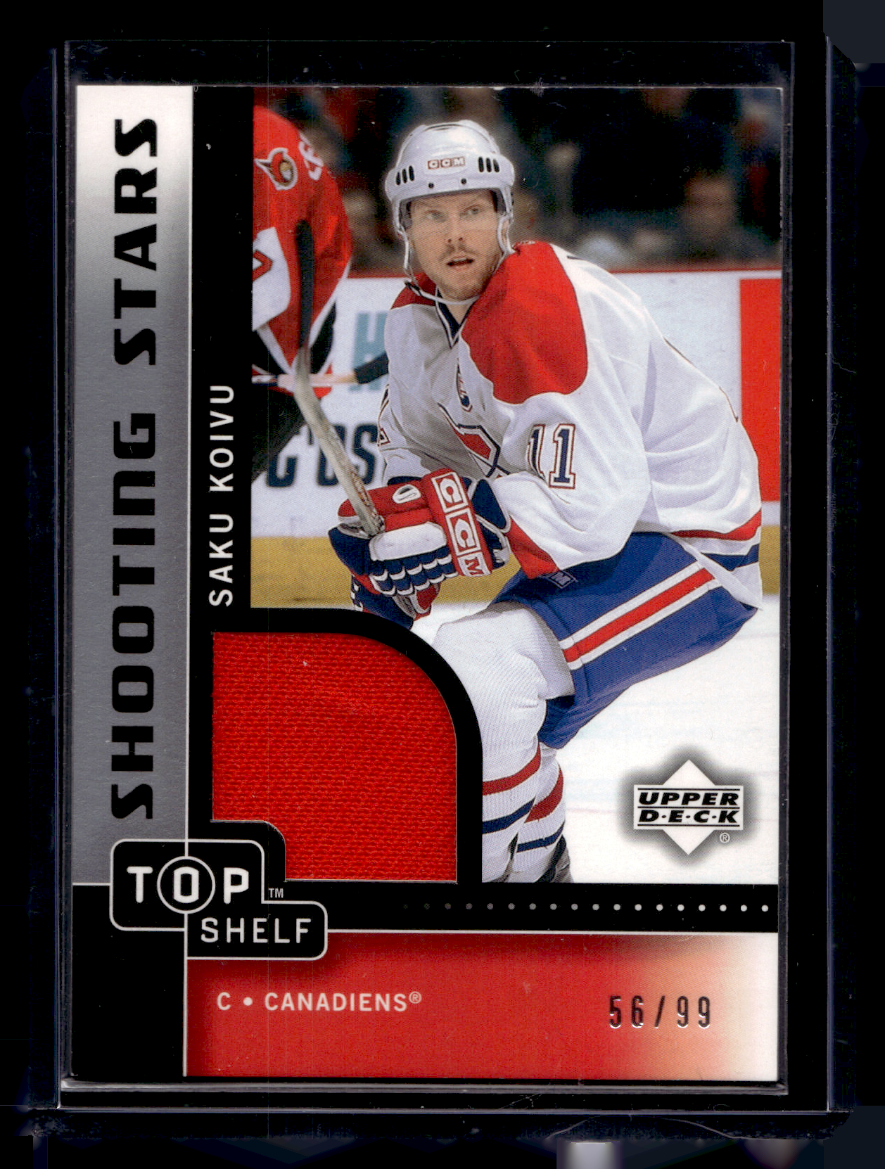 2002-03 Upper Deck Top Shelf - Shooting Stars Jerseys - Saku Koivu #SH-SK /99