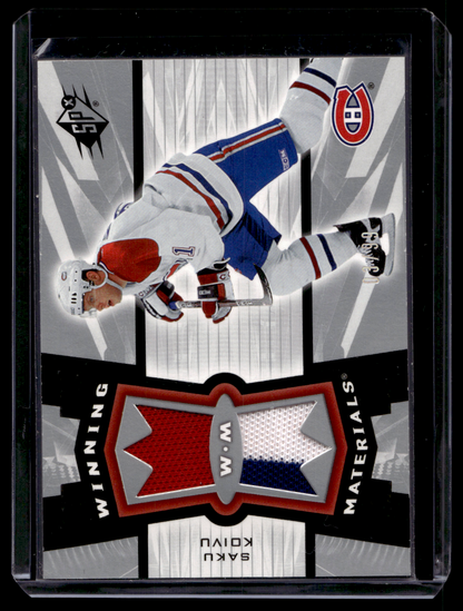 2006-07 Upper Deck SPx - Winning Materials - Spectrum - Saku Koivu #WM-SK /99