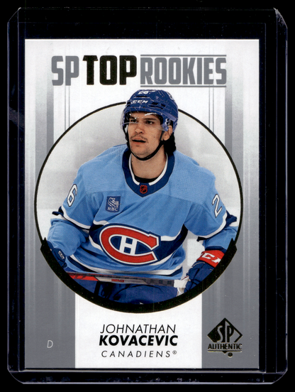 2022-23 Upper Deck SP Authentic - Top Rookies - Johnathan Kovacevic #TR-31 RY
